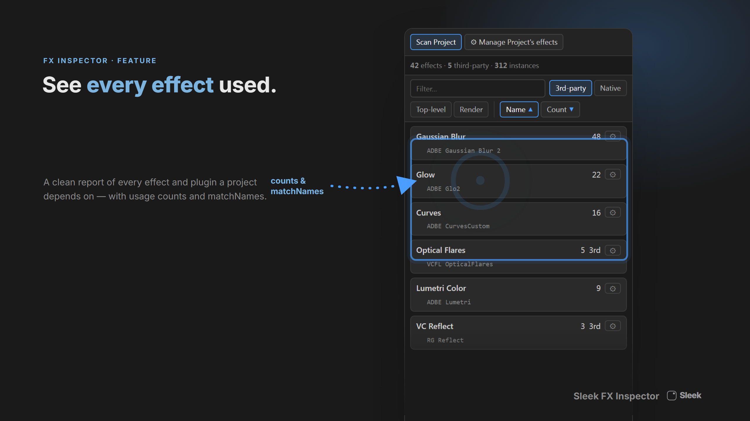 Sleek FX Inspector preview 2