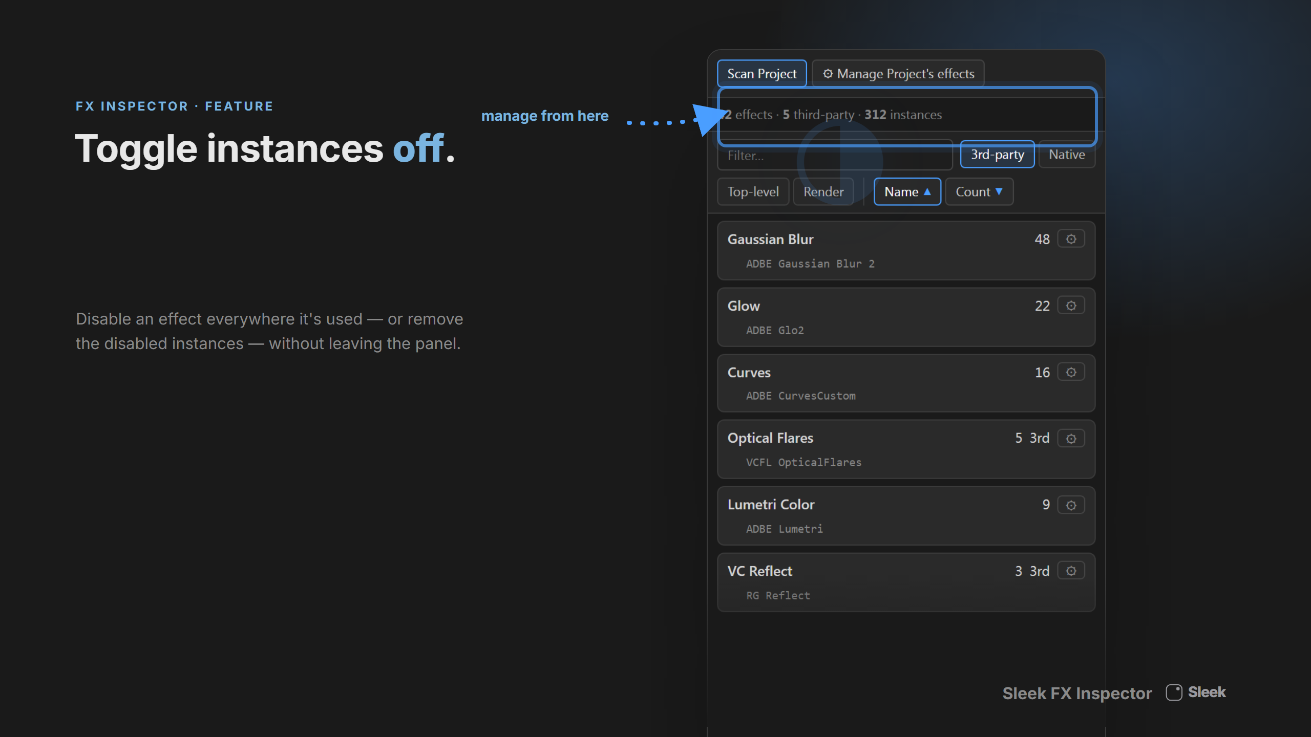 Sleek FX Inspector preview 4