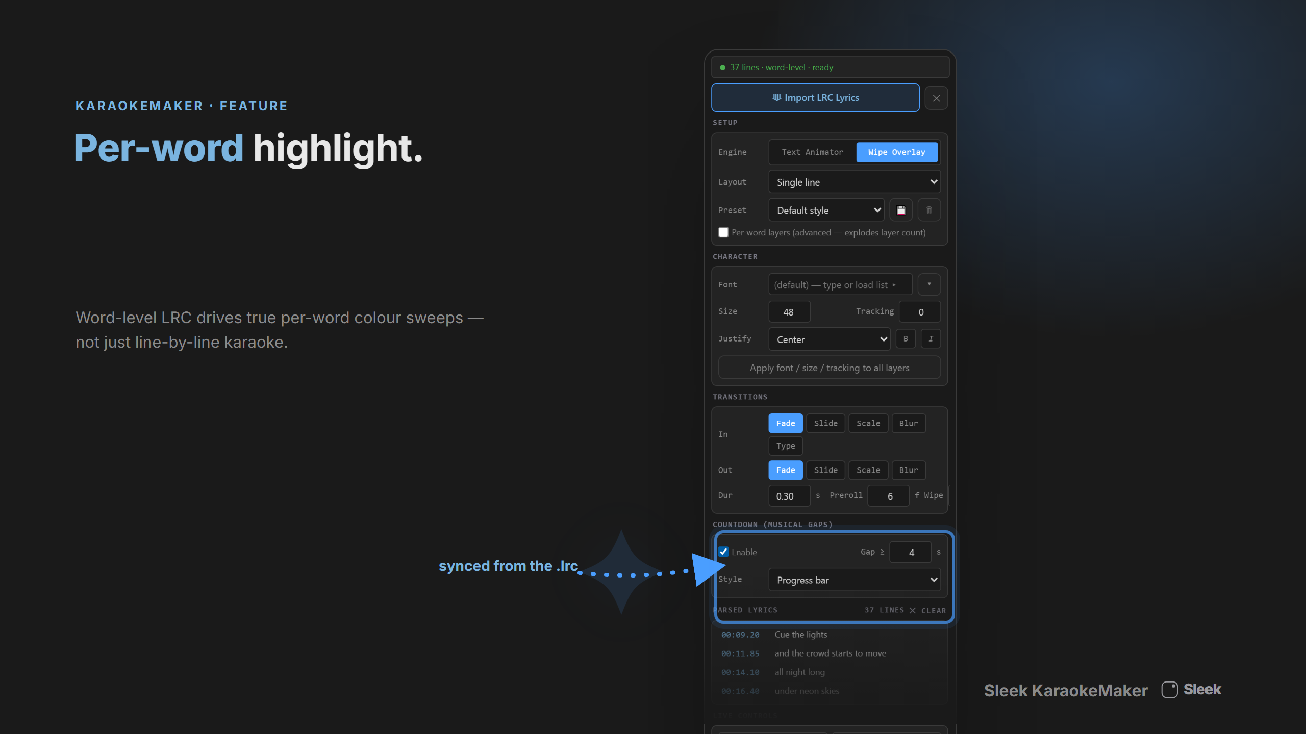 Sleek KaraokeMaker preview 4