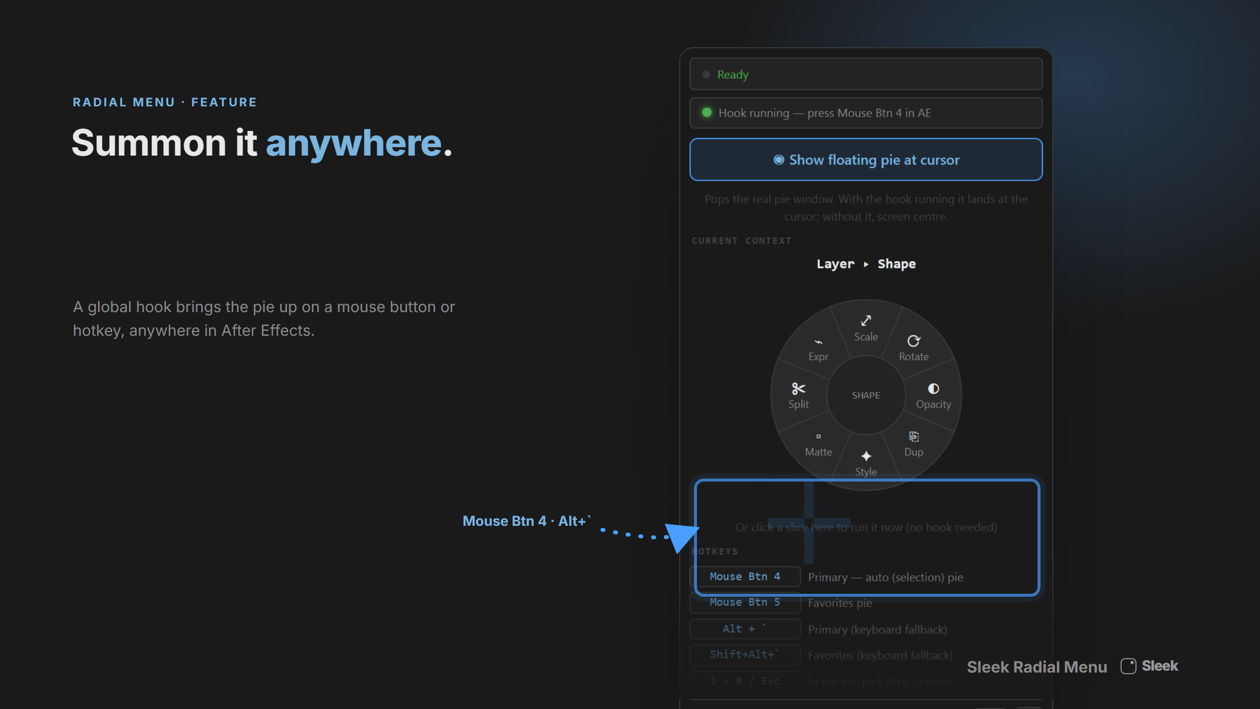 Sleek Radial Menu preview 3