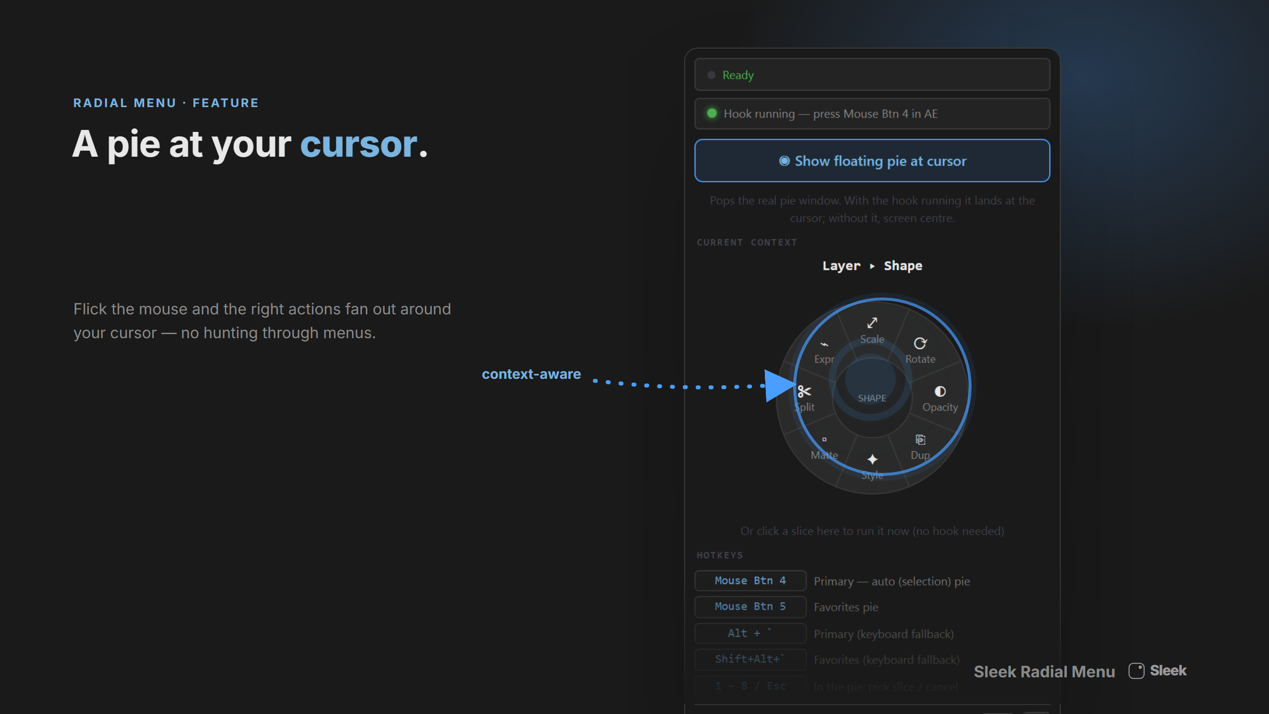 Sleek Radial Menu preview 4