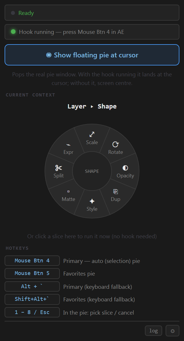 radial-menu panel